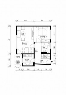 7276800266_300 Helles, sanierte Studio-Apartment mit Fahrstuhl und Stellplatz - Provisionsfrei